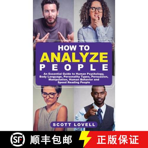 【3-4周达】精装 How to Analyze People: An Essential Guide to Human Psychology, Body Language, Persona... [9781647483135]