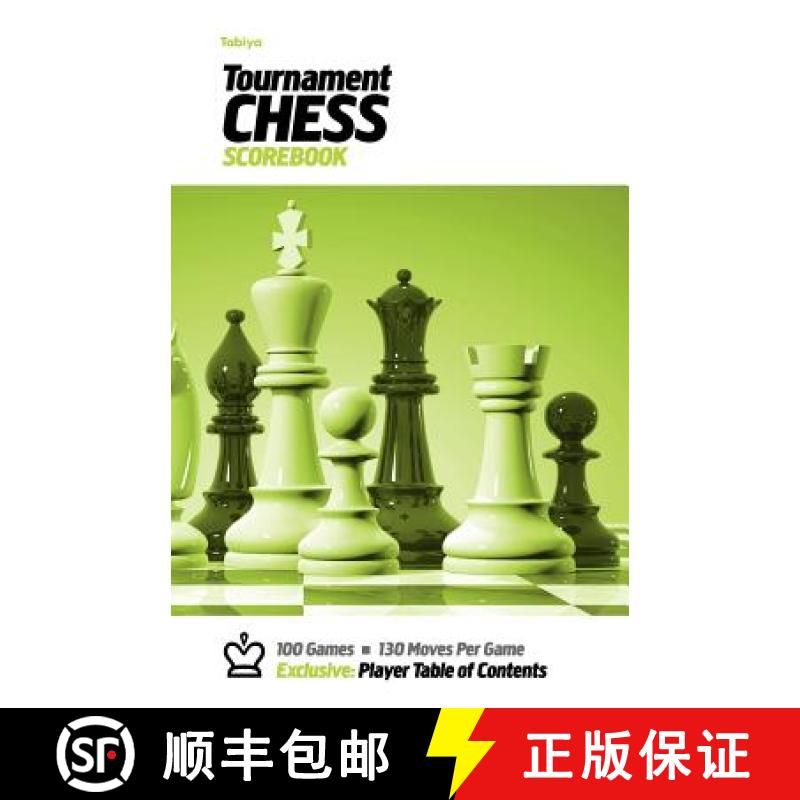 【2-3周达】Tabiya Tournament Chess Scorebook: Cover Style: White with Green Graphic [9780985644208]
