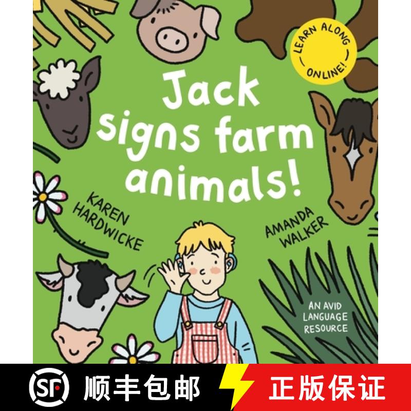 【2-3周达】Jack Signs FARM ANIMALS!: Off to the countryside for another exciting sign language advent... [9781913968700]