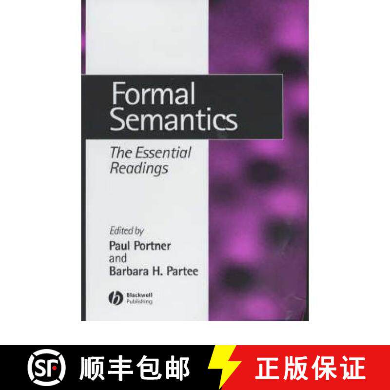 【3-4周达】Formal Semantics [Wiley语言和语言学] [9780631215417]