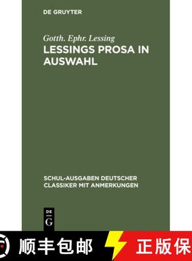 预订 Lessings Prosa in Auswahl [9783112511770]