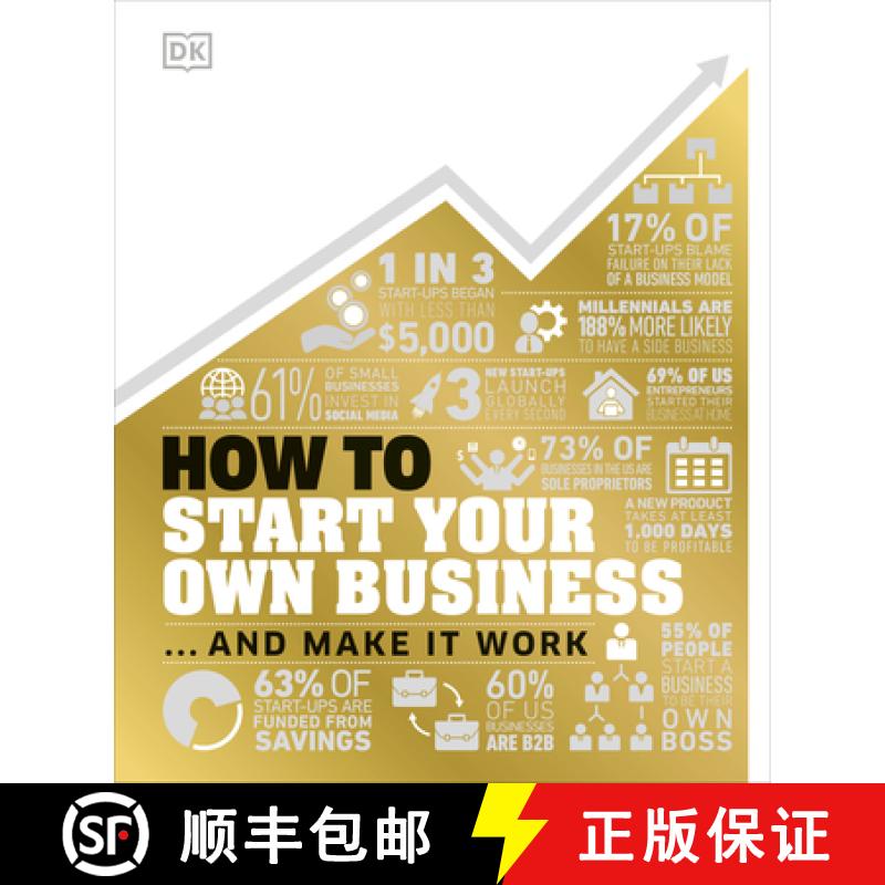【3-4周达】How to Start Your Own Business: The Facts Visually Explained [9780744027341]