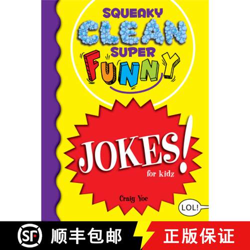 【3-4周达】Squeaky Clean Super Funny Jokes for Kidz : (Things to Do at Home, Learn to Read, Jokes & R... [9781642502329]