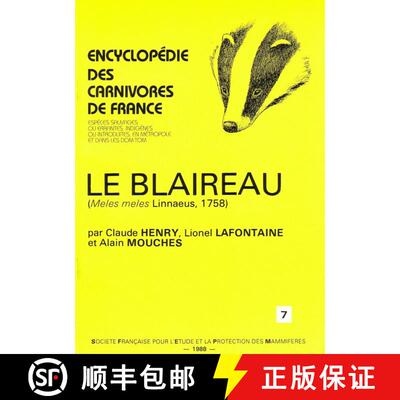 预订 Encyclopédie des Carnivores de France, Part 7: Le Blaireau [9782905216175]
