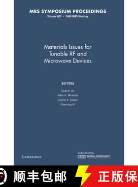 【3-4周达】Materials Issues for Tunable RF and Microwave Devices: Volume 603 [9781107413238]