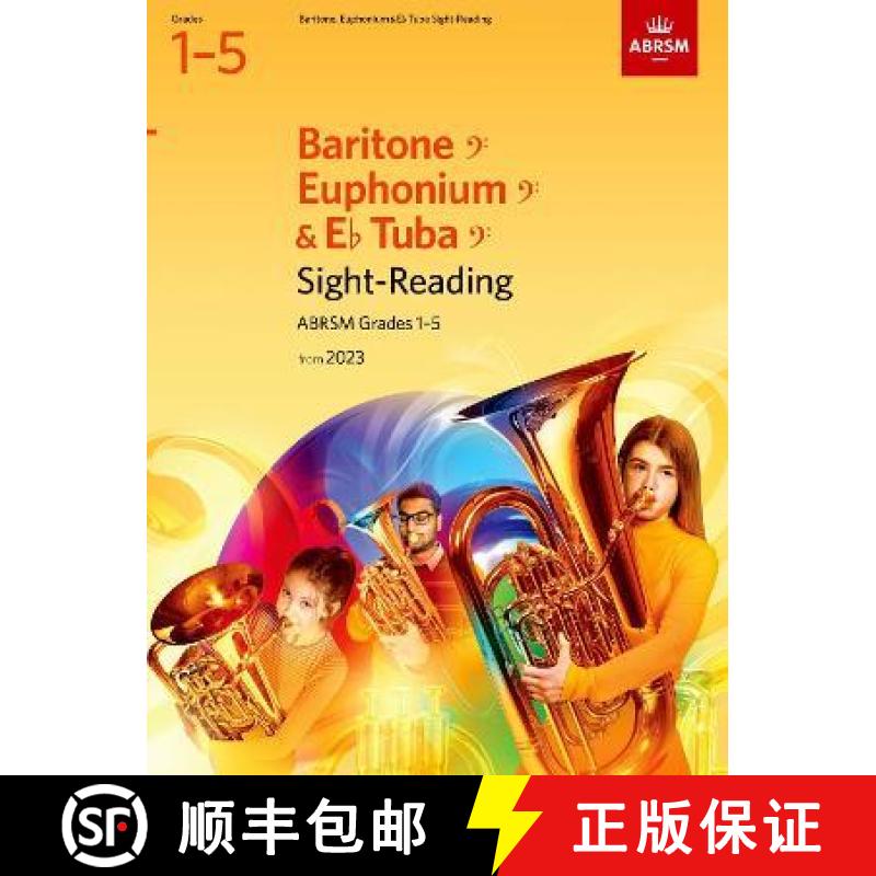 【2-3周达】Sight-Reading for Baritone (bass clef), Euphonium (bass clef), E flat Tuba (bass clef), AB... [9781786015037]