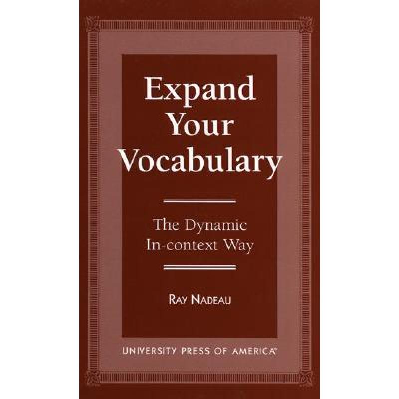 预订 expand your vocabulary: the dynamic . [9780761804628]