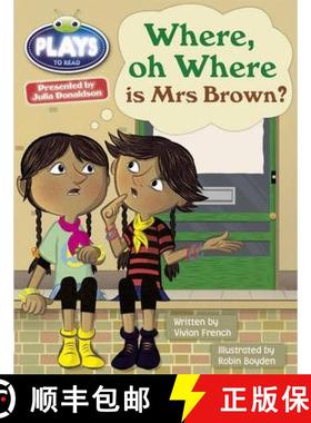 【3-4周达】Julia Donaldson Plays Turq/1B Where or Where is Mrs Brown? 6-pack [9781447927525]