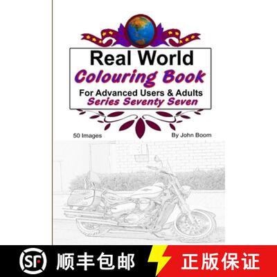 【3-4周达】Real World Colouring Books Series 77 [9780359935963]