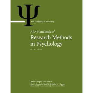 4周达 9781433841231 a... Research Measures Planning Psychology Handbook Methods APA Foundations Volume