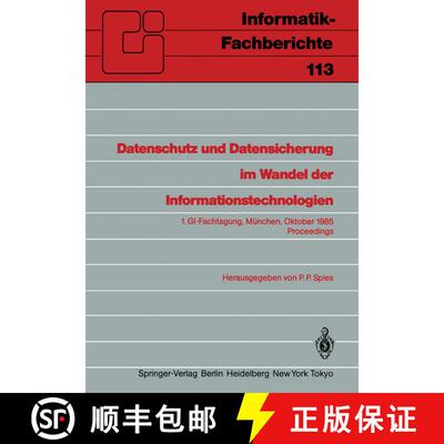 【3-4周达】Datenschutz und Datensicherung im Wandel der Informationstechnologien : 1.GI-Fachtagung M... [9783540160366]