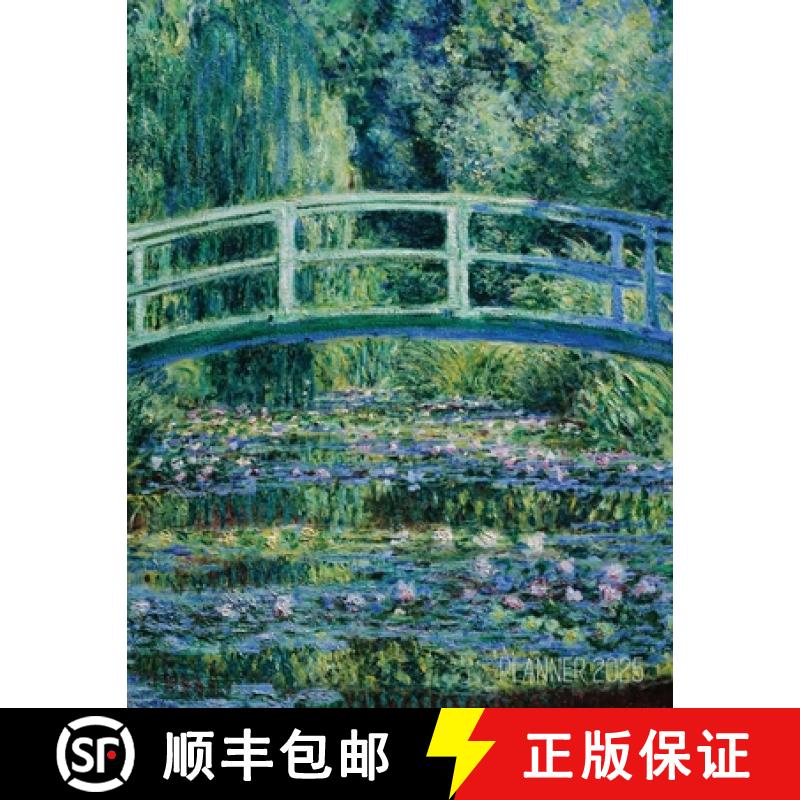 【3-4周达】Claude Monet Daily Planner 2025: The Japanese Bridge Painting | French Impressionism Art Y... [9781965994269]