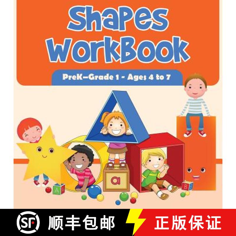 【2-3周达】Shapes Workbook | PreK-Grade 1 - Ages 4 to 7 [9781683230809]