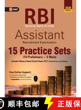 【3-4周达】RBI (Reserve Bank of India) 2020 : Assistant - 15 Practice Sets [9789389718324]