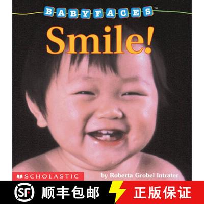 现货 微笑 宝宝的脸 Smile! (Baby Faces Board Book #2) [9780590058995]