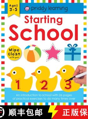 【3-4周达】Starting School: Wipe Clean Workbooks [9781783415984]