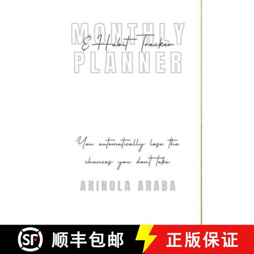 【3-4周达】Monthly and Weekly Planner with Habit Tracker: Creative Undated 12 Month Planner and Habit... [9781458353061]