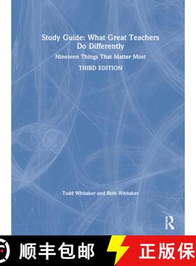 【3-4周达】精装 Study Guide: What Great Teachers Do Differently: Nineteen Things That Matter Most [9780367550233]
