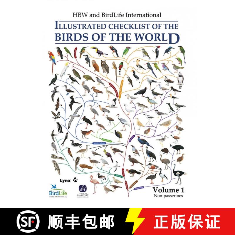 【2-3周达】HBW and Birdlife International Illustrated Checklist of the Birds of the World, Volume 1 [9788496553941]