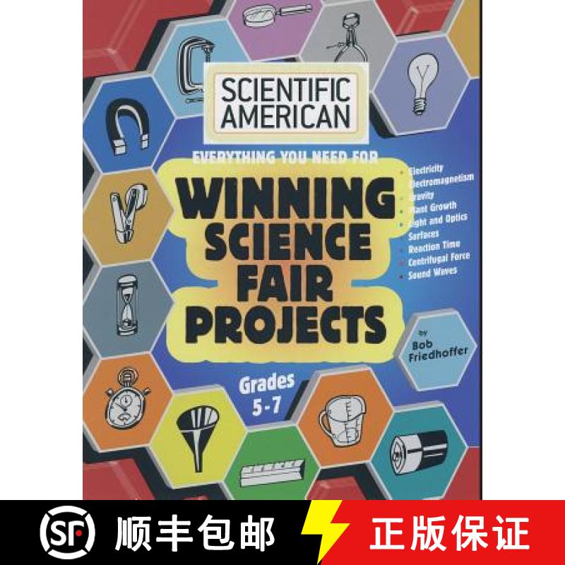【3-4周达】Scientific American, Winning Science Fair Projects, Grades 5-7 [9781596875289]