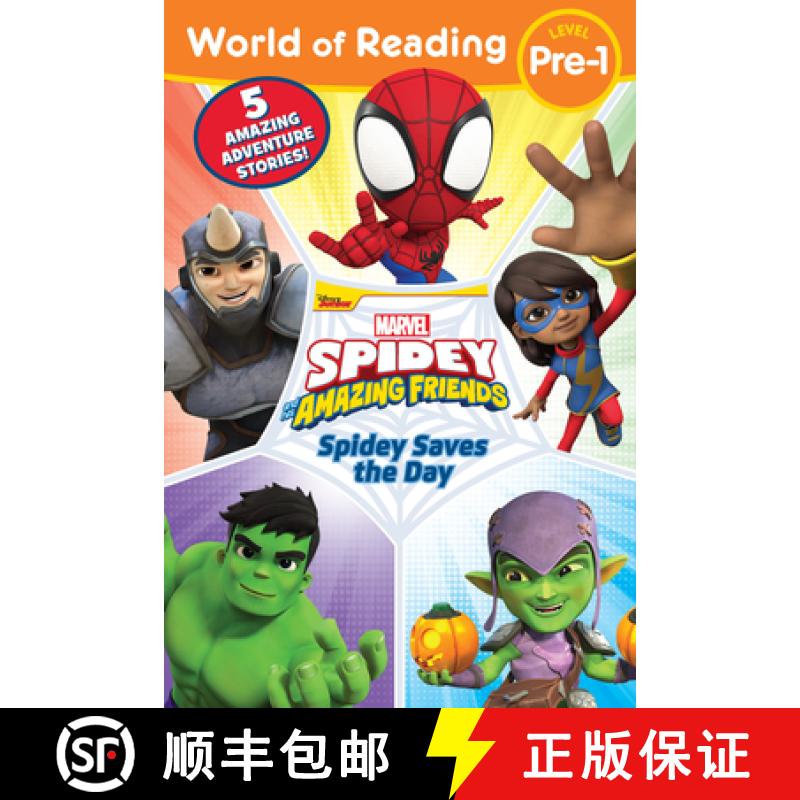 【3-4周达】World of Reading: Spidey Saves the Day: Spidey and His Amazing Friends [9781368076050]