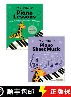 【3-4周达】My First Piano Book Set: Easy-to-Learn Lessons and Sheet Music (2 Books in 1) [9798217150915]