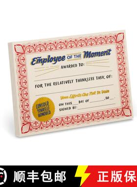 【3-4周达】Em & Friends Employee of the Moment Certificate Notepads (New Version) [9781642462906]