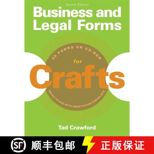 【3-4周达】Business and Legal Forms for Crafts [With CDROM] [9781581154139]