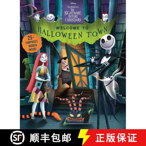 【3-4周达】精装 Disney Tim Burton's The Nightmare Before Christmas: Welcome to Halloween Town! [9780794450816]