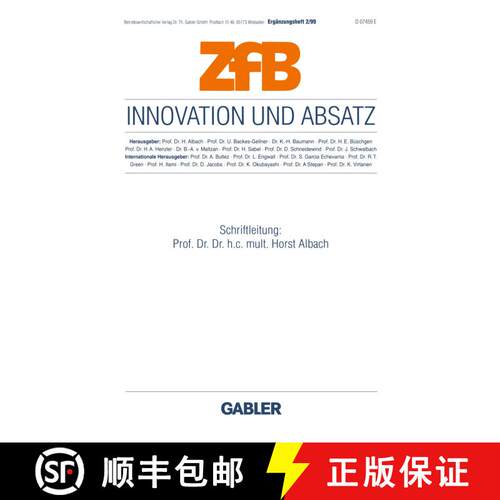 【3-4周达】Innovation und Absatz [9783409114554]