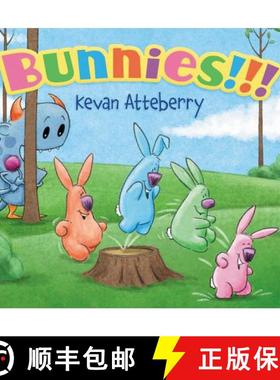 【3-4周达】Bunnies!!! Board Book: An Easter and Springtime Book for Kids [9780062741417]