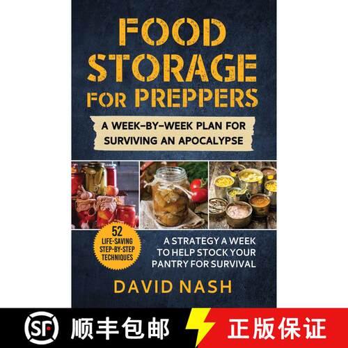 【3-4周达】Food Storage for Preppers: A Week-By-Week Plan for Surviving An Apocalypse. [9781510768260]