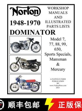 【3-4周达】Norton 1949-1970 Dominator Workshop Manuals & Illustrated Parts Lists Model 7, 77, 88, 99,... [9781588502773]