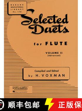 【3-4周达】Selected Duets for Flute, Vol. 2 Advanced Songbook Classical Flute Sheet Music and Duet Co... [9781423445319]