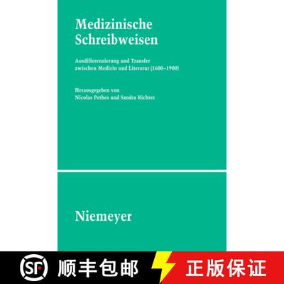 预订 Medizinische Schreibweisen: Ausdifferenzierung Und Transfer Zwischen Medizin Und Literatur (1600... [9783484351172]