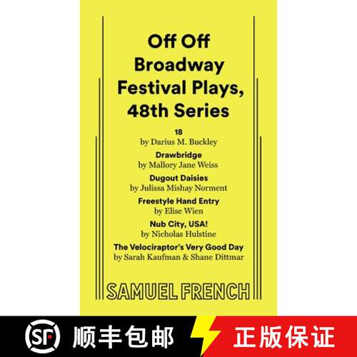 【3-4周达】Off Off Broadway Festival Plays, 48th Series [9780573711220]