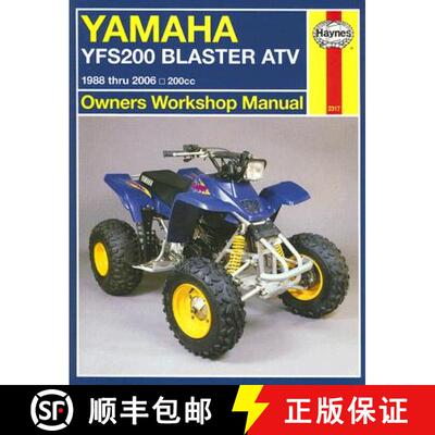 【3-4周达】Haynes Yamaha YFS200 Blaster ATV Owners Workshop Manual [9781563926884]