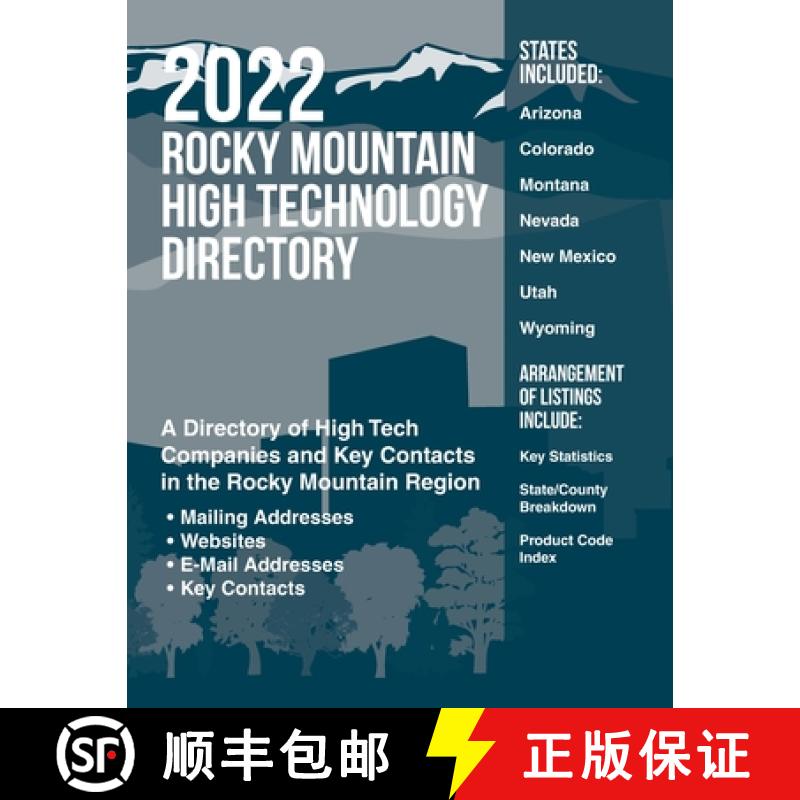 【2-3周达】Rocky Mountain High Technology Directory 2022 [9781954866157]