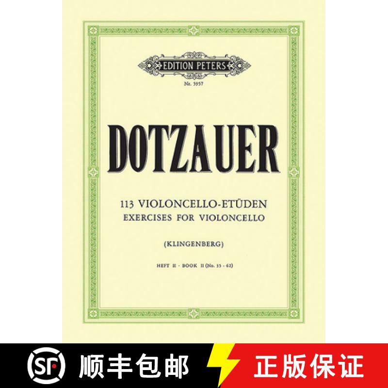 【3-4周达】113 Exercises for Violoncello, Book 2: Nos. 35-62 [9790014042615]