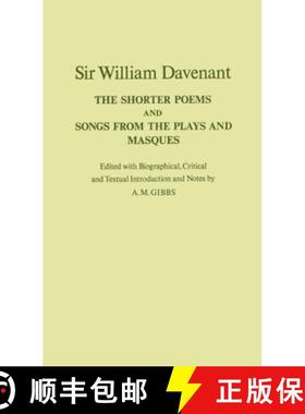 【3-4周达】The Shorter Poems, and Songs from the Plays and Masques [9780198124344]