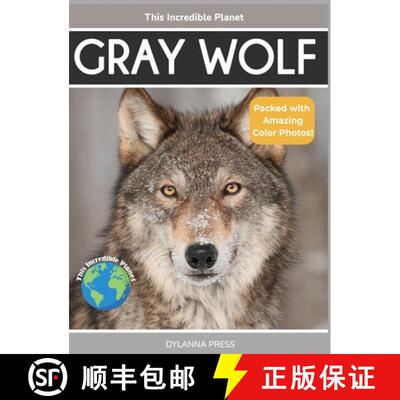 【3-4周达】精装 Gray Wolf: Fascinating Animal Facts for Kids [9781647904593]