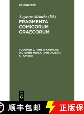 预订 Comicae dictionis index, Pars Altera: K - omega [9783112410370]