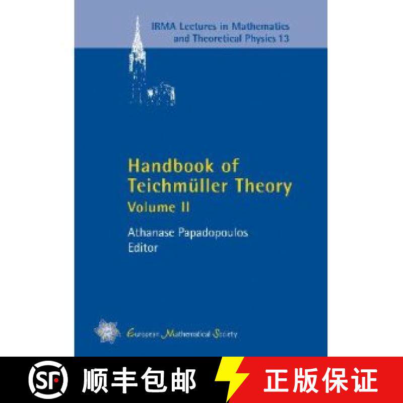 预订 Handbook of Teichmuller Theory: 2 (IRMA Lectures in Mathematics & Theoretical Physics) [9783037190555]