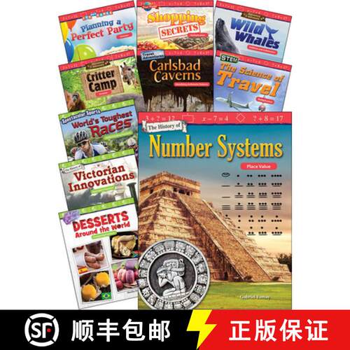 预订 Operations, Algebraic Reasoning and Fractions for Third Grade, 10-Book Set [9781425824303]