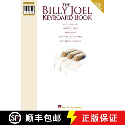【3-4周达】The Billy Joel Keyboard Book - Piano Sheet Music Book with 16 Songs and Note-For-Note Keyb... [9780793514427]
