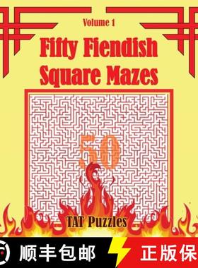 【3-4周达】Fifty Fiendish Square Mazes [9781925332940]