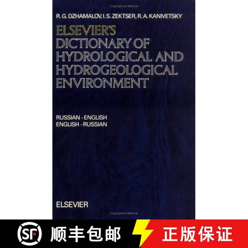 预订 精装 Elsevier's Dictionary of Hydrological and Hydrogeological Environment [9780444884190]图片