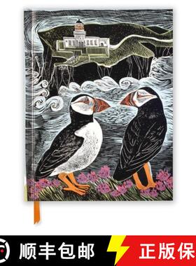 【3-4周达】Angela Harding: Fair Isle Puffins (Blank Sketch Book) [9781835626047]