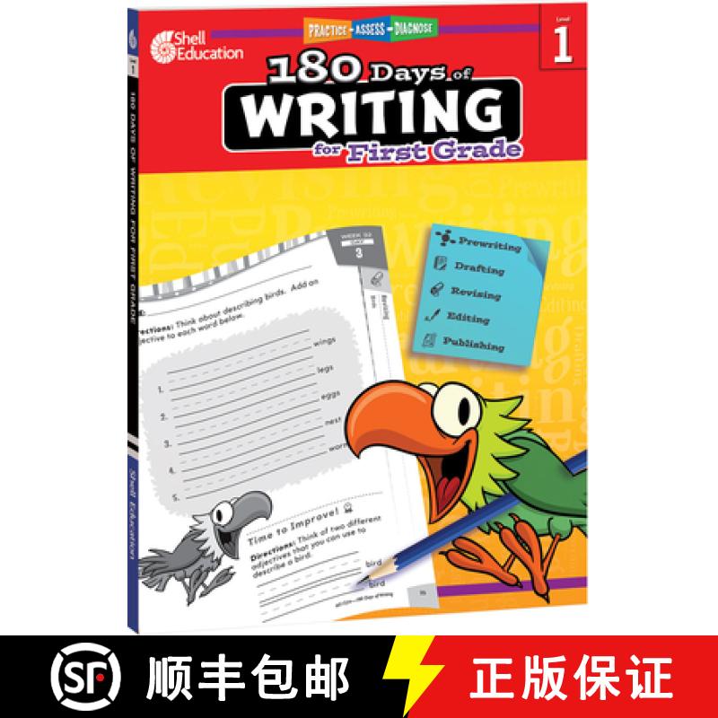 【3-4周达】180 Days of Writing for First Grade : Practice, Assess, Diagnose [9781425815240]