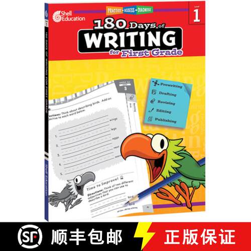 【3-4周达】180 Days(tm) Writing for First Grade: Practice, Assess, Diagnose [9781425815240]